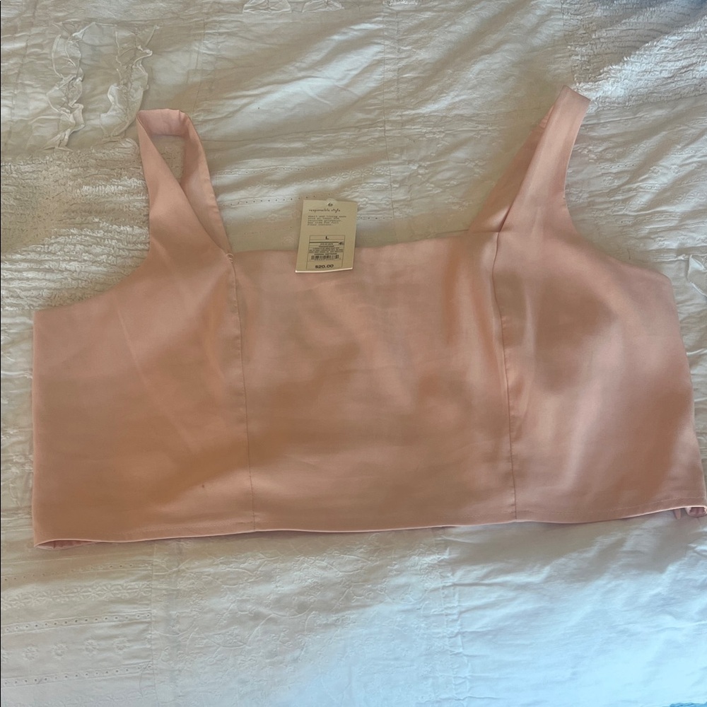 A New Day Pink Crop Top